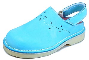 FARO 5Q0812 - Turquoise Nubuck Clogs